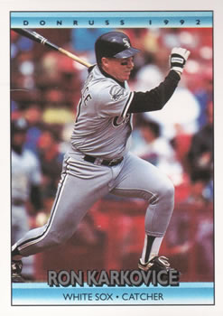 #374 Ron Karkovice - Chicago White Sox - 1992 Donruss Baseball