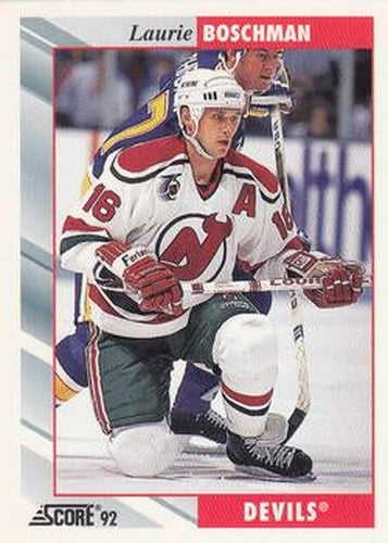 #374 Laurie Boschman - New Jersey Devils - 1992-93 Score USA Hockey