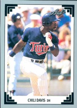 #374 Chili Davis - Minnesota Twins - 1991 Leaf Baseball