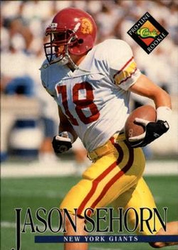 #374 Jason Sehorn - New York Giants - 1994 Pro Line Live Football
