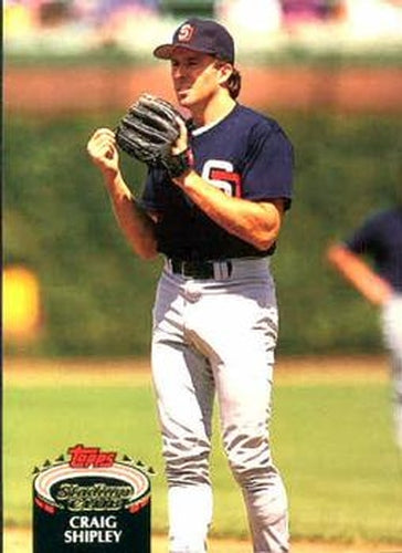 #374 Craig Shipley - San Diego Padres - 1992 Stadium Club Baseball