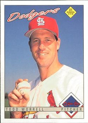 #374 Todd Worrell - Los Angeles Dodgers - 1993 O-Pee-Chee Baseball
