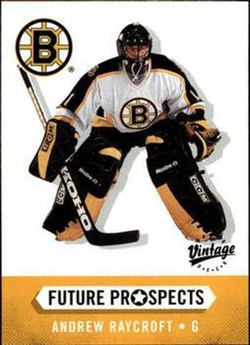 #374 Andrew Raycroft - Boston Bruins - 2000-01 Upper Deck Vintage Hockey