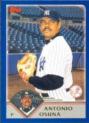 #374 Antonio Osuna - New York Yankees - 2003 Topps Baseball