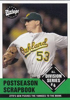 #374 Barry Zito - Oakland Athletics - 2001 Upper Deck Vintage Baseball