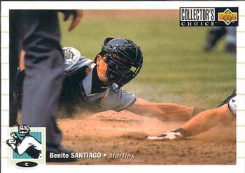 #374 Benito Santiago - Florida Marlins - 1994 Collector's Choice Baseball