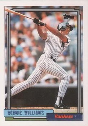 #374 Bernie Williams - New York Yankees - 1992 Topps Baseball
