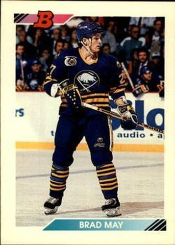 #374 Brad May - Buffalo Sabres - 1992-93 Bowman Hockey