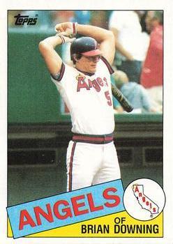 #374 Brian Downing - California Angels - 1985 Topps Baseball