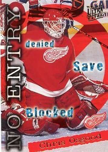 #374 Chris Osgood - Detroit Red Wings - 1995-96 Ultra Hockey