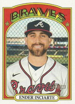 #374 Ender Inciarte - Atlanta Braves - 2021 Topps Heritage Baseball