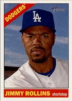 #374 Jimmy Rollins - Los Angeles Dodgers - 2015 Topps Heritage Baseball