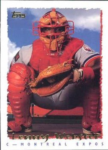 #374 Lenny Webster - Montreal Expos - 1995 Topps Baseball