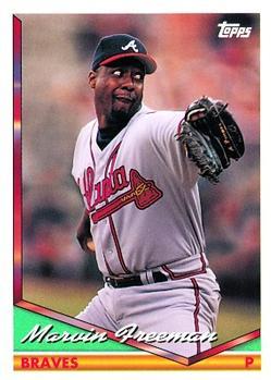 #374 Marvin Freeman - Atlanta Braves - 1994 Topps Baseball