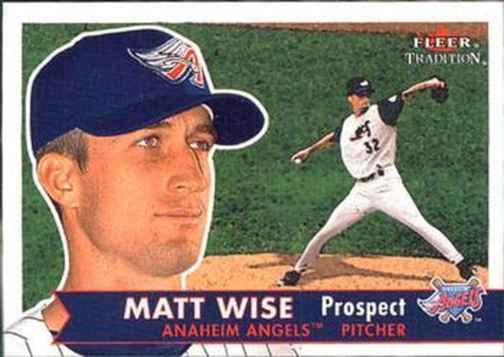 #374 Matt Wise - Anaheim Angels - 2001 Fleer Tradition Baseball