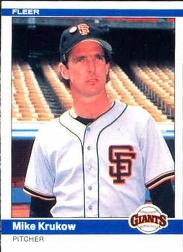 #374 Mike Krukow - San Francisco Giants - 1984 Fleer Baseball