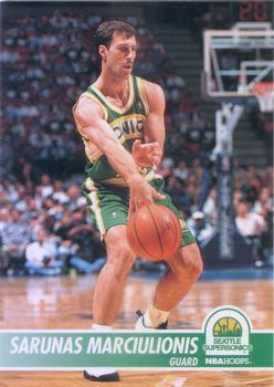 #374 Sarunas Marciulionis - Seattle SuperSonics - 1994-95 Hoops Basketball