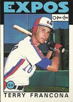 #374 Terry Francona - Montreal Expos - 1986 O-Pee-Chee Baseball