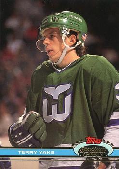 #374 Terry Yake - Hartford Whalers - 1991-92 Stadium Club Hockey