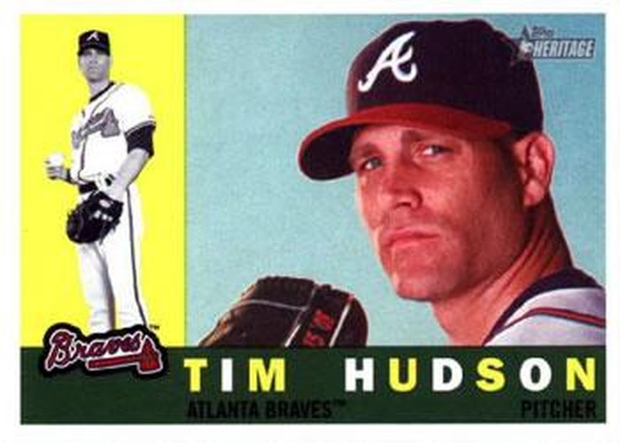 #374 Tim Hudson - Atlanta Braves - 2009 Topps Heritage Baseball