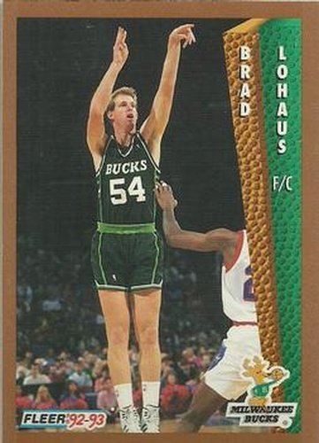 #374 Brad Lohaus - Milwaukee Bucks - 1992-93 Fleer Basketball