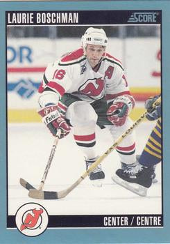 #374 Laurie Boschman - New Jersey Devils - 1992-93 Score Canadian Hockey