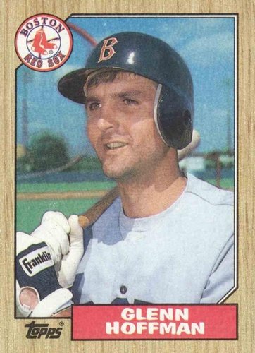 #374 Glenn Hoffman - Boston Red Sox - 1987 Topps Baseball