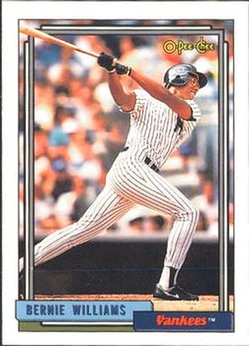 #374 Bernie Williams - New York Yankees - 1992 O-Pee-Chee Baseball