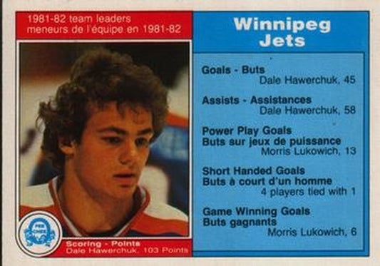 #374 Dale Hawerchuk - Winnipeg Jets - 1982-83 O-Pee-Chee Hockey