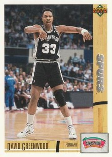 #374 David Greenwood - San Antonio Spurs - 1991-92 Upper Deck Basketball