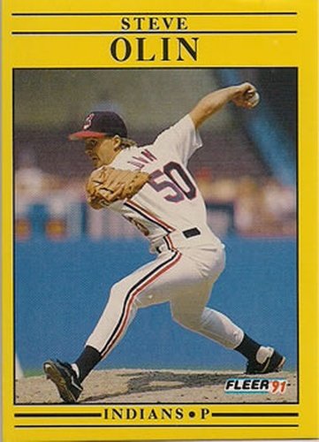 #374 Steve Olin - Cleveland Indians - 1991 Fleer Baseball