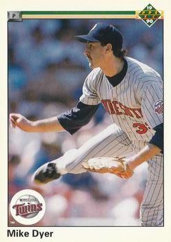 #374 Mike Dyer - Minnesota Twins - 1990 Upper Deck Baseball