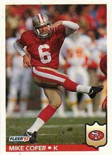 #375 Mike Cofer - San Francisco 49ers - 1992 Fleer Football