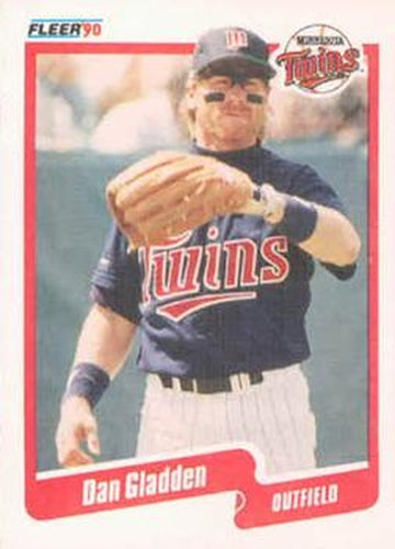 #375 Dan Gladden - Minnesota Twins - 1990 Fleer USA Baseball
