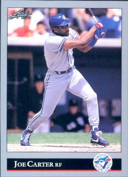 #375 Joe Carter - Toronto Blue Jays - 1992 Leaf Baseball