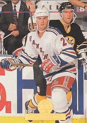 #375 Joby Messier - New York Rangers - 1994-95 Leaf Hockey