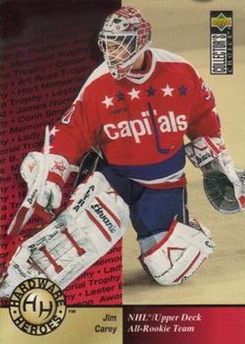 #375 Jim Carey - Washington Capitals - 1995-96 Collector's Choice Hockey