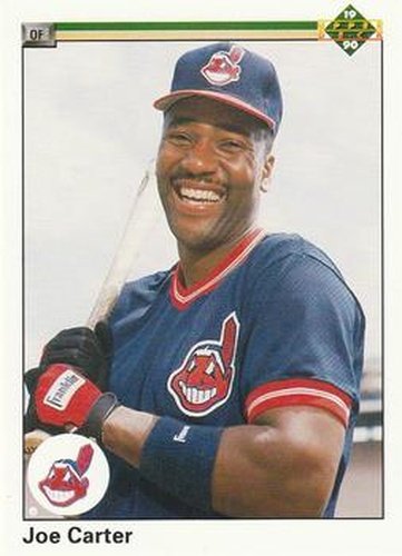 #375 Joe Carter - Cleveland Indians - 1990 Upper Deck Baseball