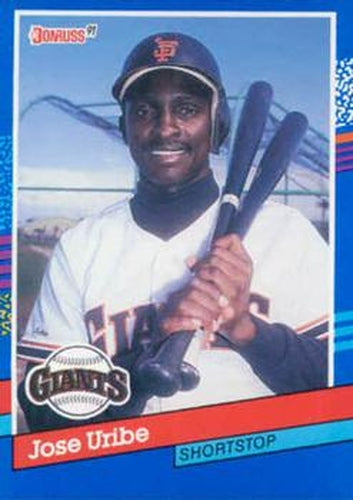 #375 Jose Uribe - San Francisco Giants - 1991 Donruss Baseball