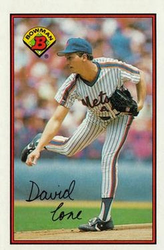 #375 David Cone - New York Mets - 1989 Bowman Baseball