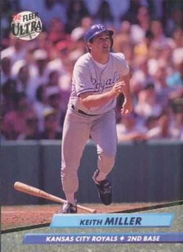 #375 Keith Miller - Kansas City Royals - 1992 Ultra Baseball