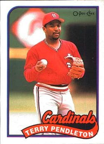 #375 Terry Pendleton - St. Louis Cardinals - 1989 O-Pee-Chee Baseball