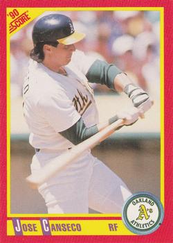 #375 Jose Canseco - Oakland Athletics - 1990 Score Baseball