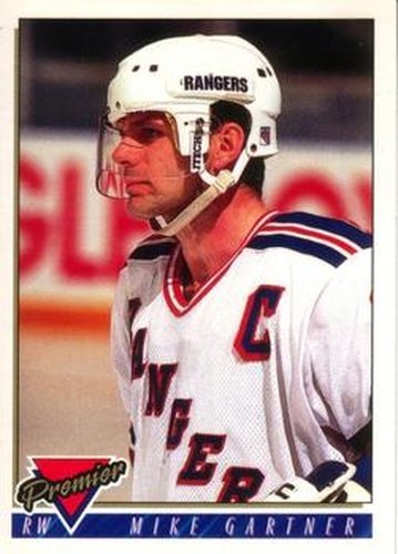 #375 Mike Gartner - New York Rangers - 1993-94 O-Pee-Chee Premier Hockey