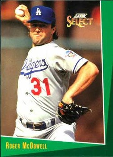 #375 Roger McDowell - Los Angeles Dodgers - 1993 Select Baseball