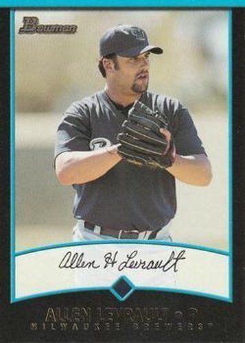 #375 Allen Levrault - Milwaukee Brewers - 2001 Bowman Baseball