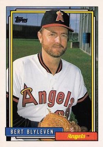 #375 Bert Blyleven - California Angels - 1992 Topps Baseball