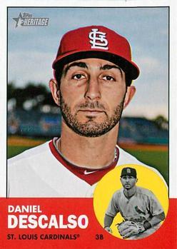 #375 Daniel Descalso - St. Louis Cardinals - 2012 Topps Heritage Baseball