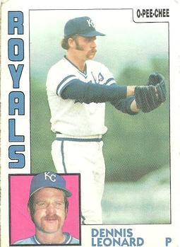 #375 Dennis Leonard - Kansas City Royals - 1984 O-Pee-Chee Baseball