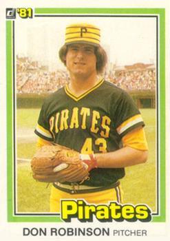 #375 Don Robinson - Pittsburgh Pirates - 1981 Donruss Baseball